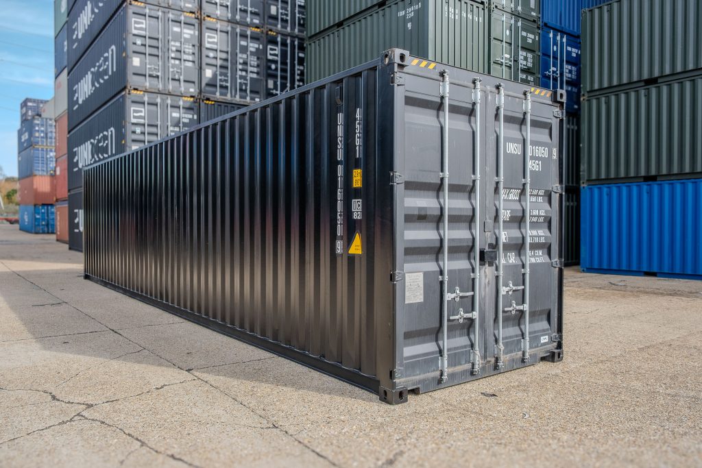 Used 40ft High Cube Container in Black Colour